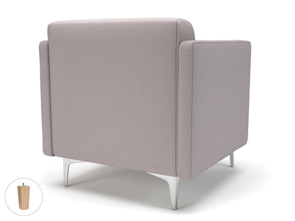 Napa Slim Arm 75cm Wide Armchair in Warwick Dolly Fabric