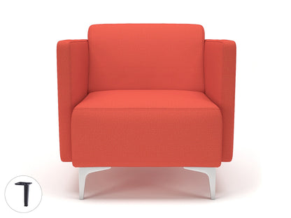 Napa Slim Arm 75cm Wide Armchair in Warwick Dolly Fabric