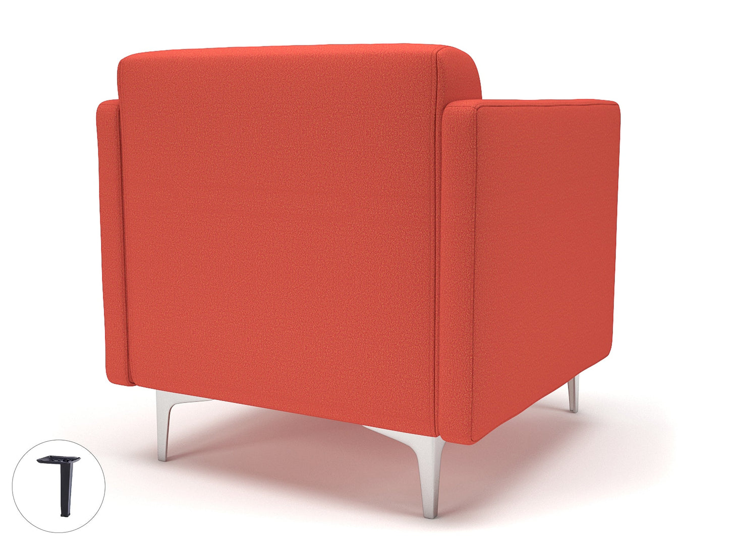 Napa Slim Arm 75cm Wide Armchair in Warwick Dolly Fabric
