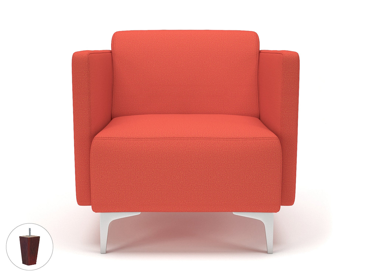 Napa Slim Arm 75cm Wide Armchair in Warwick Dolly Fabric