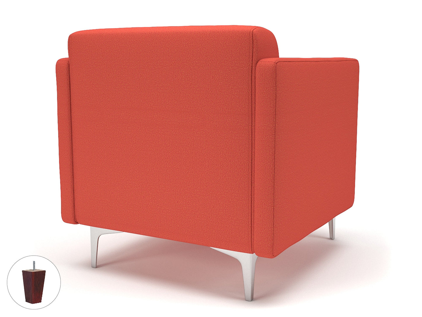 Napa Slim Arm 75cm Wide Armchair in Warwick Dolly Fabric