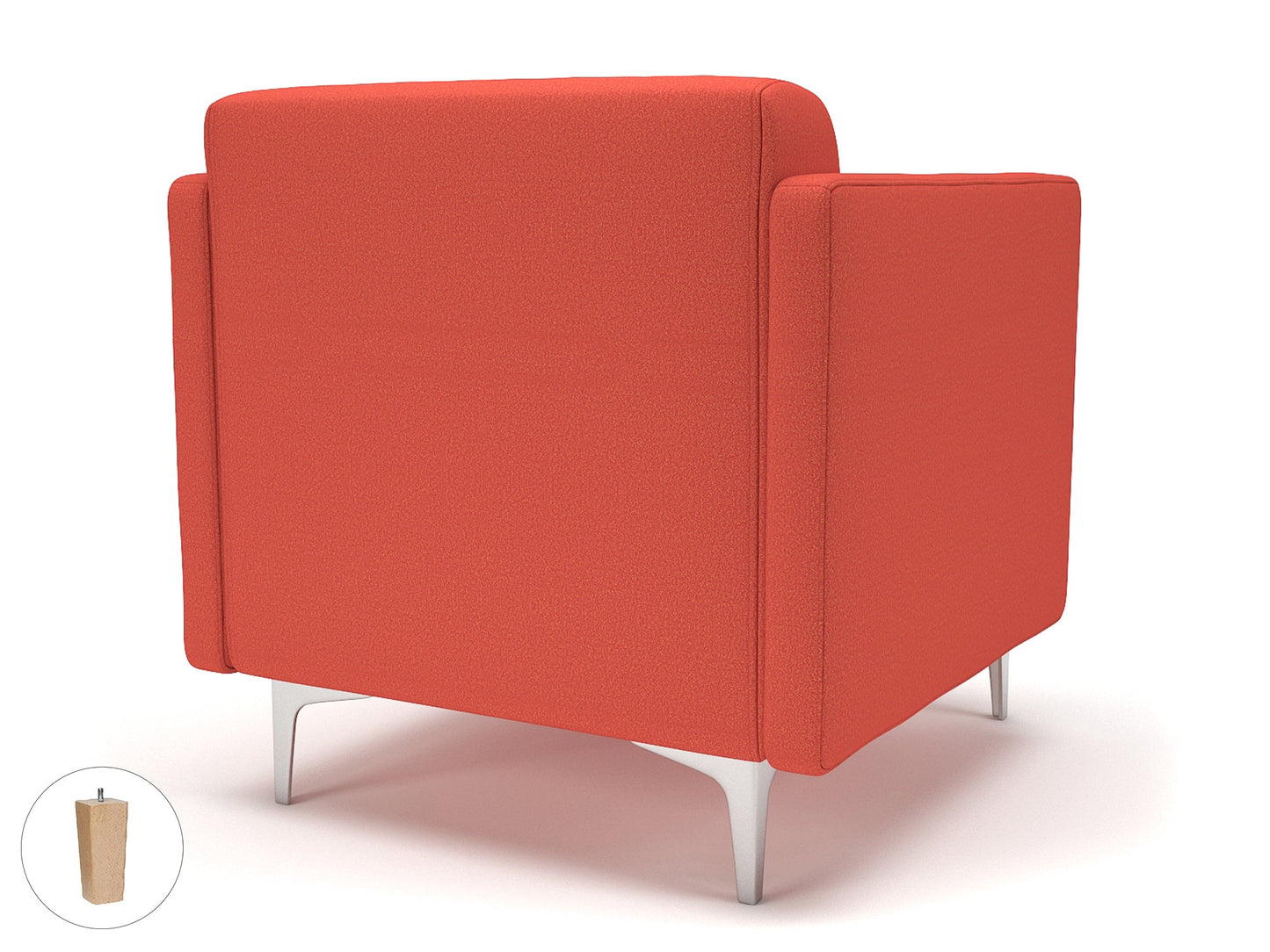 Napa Slim Arm 75cm Wide Armchair in Warwick Dolly Fabric
