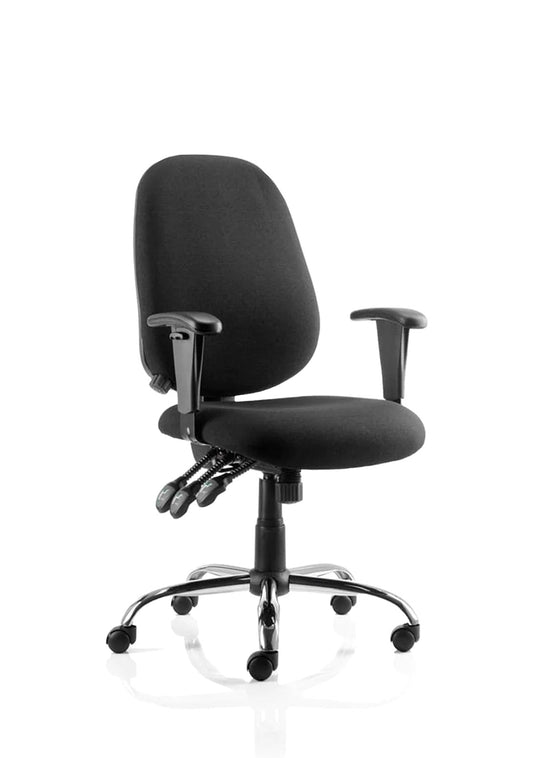 Lisbon Medium Back Task Operator Office Chair with Height Adjustable Arms