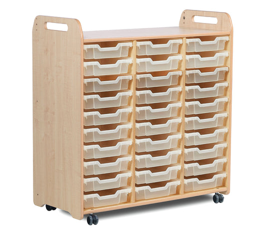 Millhouse Early Years Tray Storage Unit (1080mm height) with 30 Shallow Trays