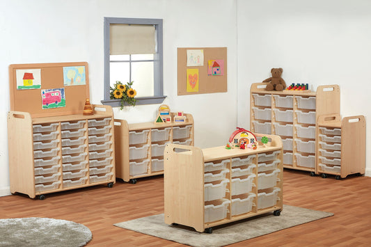 Millhouse Early Years Tray Storage Unit (730mm height) with 9 Deep Trays