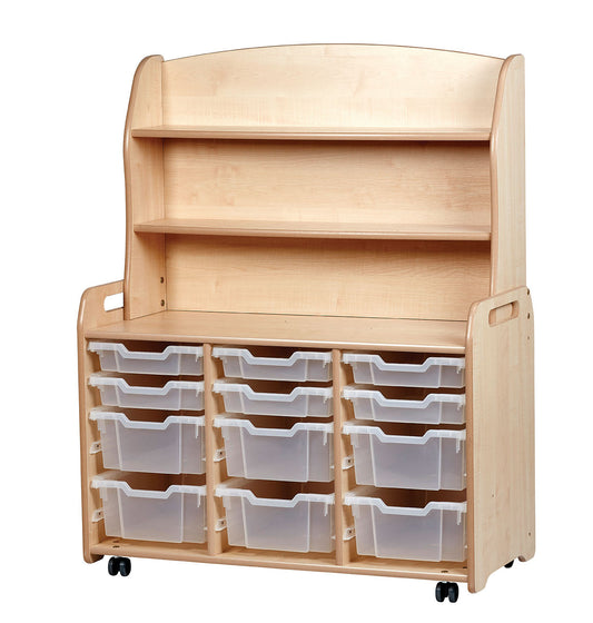 Millhouse Early Years Triple Column with Welsh Dresser Add-on with 6 Shallow, 6 Deep Trays